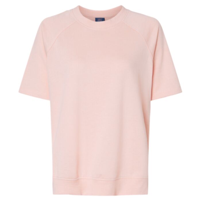 Women's French Terry Short Sleeve Crewneck Sweatshirt Thumbnail